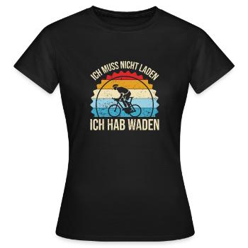 Kondition Statt Akku - Frauen T-Shirt - Schwarz - Vorne - AI Model Female 172 dark (172cm)