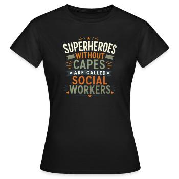 Cadeau d’assistant social pour l’école LCSW - T-shirt Femme - noir - Devant - AI Model Female 172 dark (172cm)
