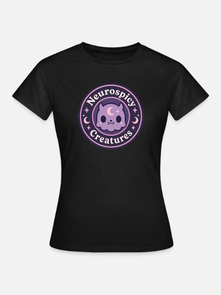 Offizielles Markenlogo von Neurospicy Creatures - Frauen T-Shirt - Schwarz