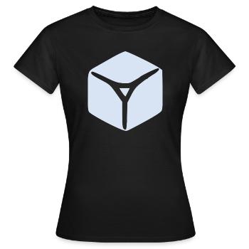 Eiswürfel Eis Geschenk  - T-shirt Femme - noir - Devant - AI Model Female 172 dark (172cm)