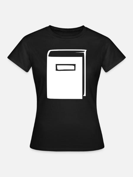 Weißes Buch - Frauen T-Shirt - Schwarz