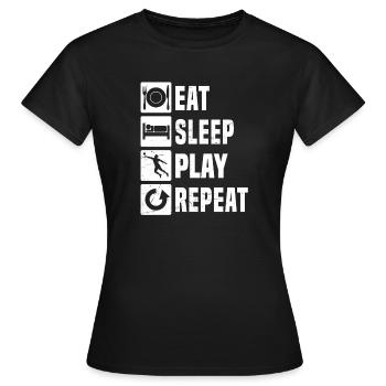 Idée cadeau pour un fan de balle au poing avec des sports de balle - T-shirt Femme - noir - Devant - AI Model Female 172 dark (172cm)
