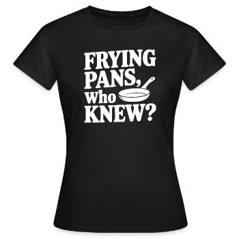 Poêles, qui l’aurait cru ? - T-shirt Femme - noir - Devant - AI Model Female 172 dark (172cm)