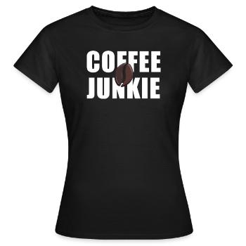 Accro au café : Amour de la caféine - T-shirt Femme - noir - Devant - AI Model Female 172 dark (172cm)