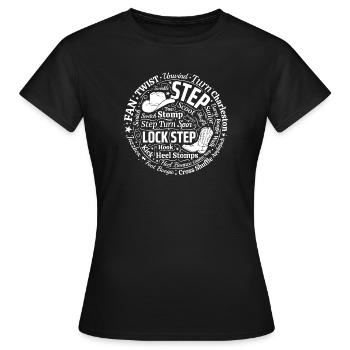 Fan de danse en ligne - T-shirt Femme - noir - Devant - AI Model Female 172 dark (172cm)