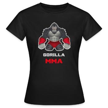 Combattant MMA avec grappling gorille - T-shirt Femme - noir - Devant - AI Model Female 172 dark (172cm)