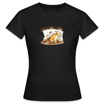 Diggin Life Dog Mud - T-shirt Femme - noir - Devant - AI Model Female 172 dark (172cm)