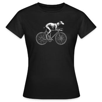 Vélo de lévrier Art amusant de lévrier - T-shirt Femme - noir - Devant - AI Model Female 172 dark (172cm)