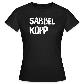 Sabbelkopp - Frauen T-Shirt - Schwarz - Vorne - AI Model Female 172 dark (172cm)