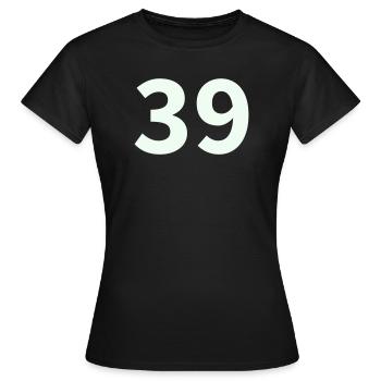 39- - T-shirt Femme - noir - Devant - AI Model Female 172 dark (172cm)