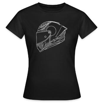 Casque Weis - T-shirt Femme - noir - Devant - AI Model Female 172 dark (172cm)