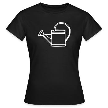 Arrosoir pour jardinier cadeau - T-shirt Femme - noir - Devant - AI Model Female 172 dark (172cm)