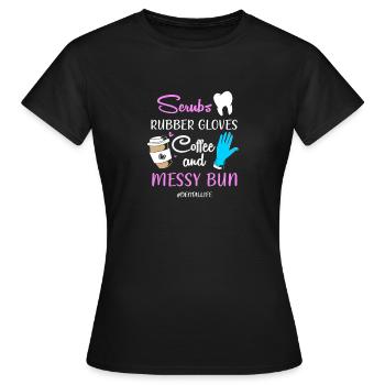 dentiste - T-shirt Femme - noir - Devant - AI Model Female 172 dark (172cm)