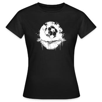 Football - T-shirt Femme - noir - Devant - AI Model Female 172 dark (172cm)