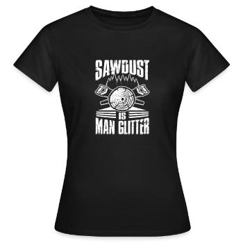 Zimmermann Papa Onkel Holz Holzarbeiter Holz - Frauen T-Shirt - Schwarz - Vorne - AI Model Female 172 dark (172cm)