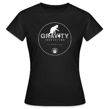 Gravität Inspektion Logo - Frauen T-Shirt - Schwarz - Vorne - AI Model Female 172 dark (172cm)