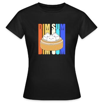 Dim sum - Women's T-Shirt - black - Front - AI Model Female 172 dark (172cm)
