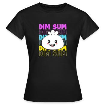 Dim sum - Women's T-Shirt - black - Front - AI Model Female 172 dark (172cm)