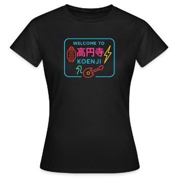 Welcome to Koenji - T-shirt Femme - noir - Devant - AI Model Female 172 dark (172cm)