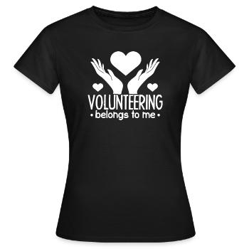 Social Worker Quote Belongs To Me Social - Frauen T-Shirt - Schwarz - Vorne - AI Model Female 172 dark (172cm)