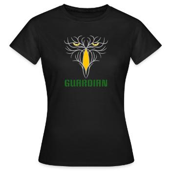 GUARDIAN - Taktisches Raubvogel-Design - Frauen T-Shirt - Schwarz - Vorne - AI Model Female 172 dark (172cm)