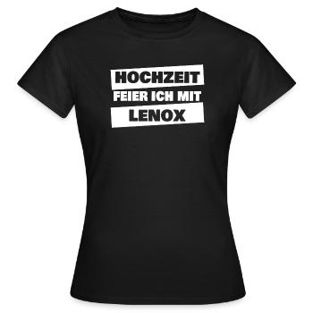 Heiraten Lenox - Frauen T-Shirt - Schwarz - Vorne - AI Model Female 172 dark (172cm)