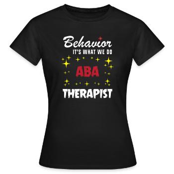 Verhaltenstherapie Therapie Verhalten - Frauen T-Shirt - Schwarz - Vorne - AI Model Female 172 dark (172cm)