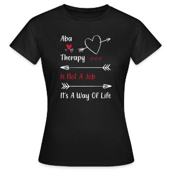 Verhaltenstherapie Therapie Verhalten - Frauen T-Shirt - Schwarz - Vorne - AI Model Female 172 dark (172cm)