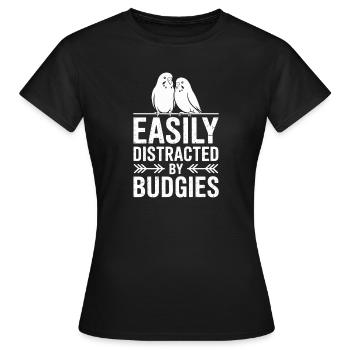 Wellensittich Sprüche Witz Wellensittich Geschenk  - Frauen T-Shirt - Schwarz - Vorne - AI Model Female 172 dark (172cm)