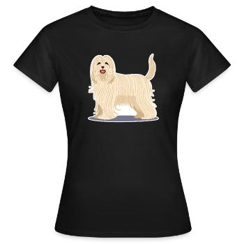 Komondor (Comic) - Frauen T-Shirt - Schwarz - Vorne - AI Model Female 172 dark (172cm)