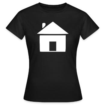 House Minimal Builder Gift - Women's T-Shirt - black - Front - AI Model Female 172 dark (172cm)