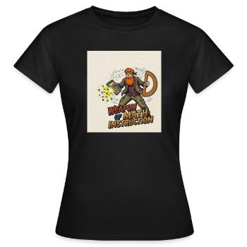Waffe des Mathematikunterrichts - Frauen T-Shirt - Schwarz - Vorne - AI Model Female 172 dark (172cm)