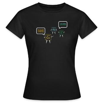 Chemielehrer Chemie Chemiker - Frauen T-Shirt - Schwarz - Vorne - AI Model Female 172 dark (172cm)