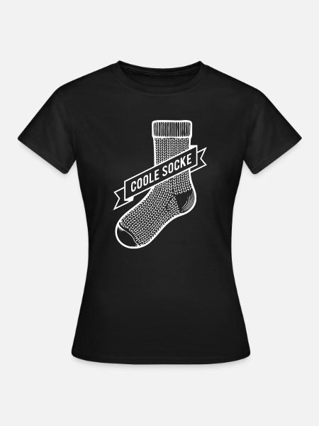 Coole Socke - Frauen T-Shirt - Schwarz