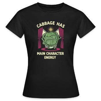 Chou : Énergie du personnage principal - T-shirt Femme - noir - Devant - AI Model Female 172 dark (172cm)