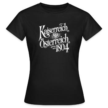 Kaiserreich Österreich, weiss - Frauen T-Shirt - Schwarz - Vorne - AI Model Female 172 dark (172cm)