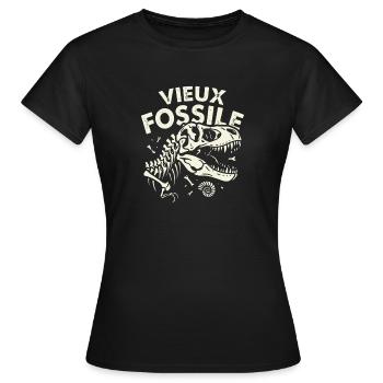 Geburtstag des alten fossilen Dinosaurier-Humors - Frauen T-Shirt - Schwarz - Vorne - AI Model Female 172 dark (172cm)