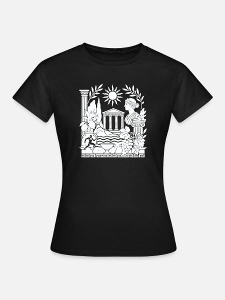 Antike Griechische Mythologie - Frauen T-Shirt - Schwarz