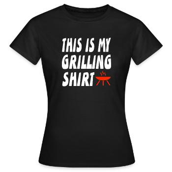 Grillen - Frauen T-Shirt - Schwarz - Vorne - AI Model Female 172 dark (172cm)