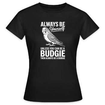 Wellensittich Sprüche Witz Wellensittich Geschenk  - Frauen T-Shirt - Schwarz - Vorne - AI Model Female 172 dark (172cm)