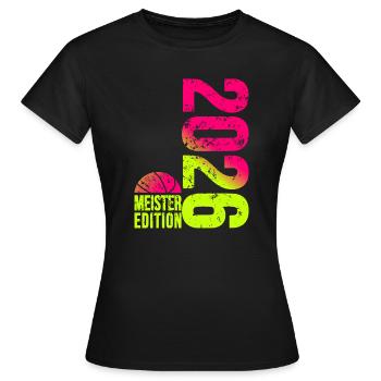 Basketball Master Edition 2026 en rose citron - T-shirt Femme - noir - Devant - AI Model Female 172 dark (172cm)