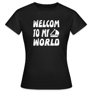 Segeln - Frauen T-Shirt - Schwarz - Vorne - AI Model Female 172 dark (172cm)