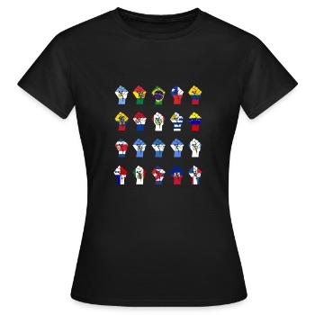 Latin American Resistance  - Women's T-Shirt - black - Front - AI Model Female 172 dark (172cm)