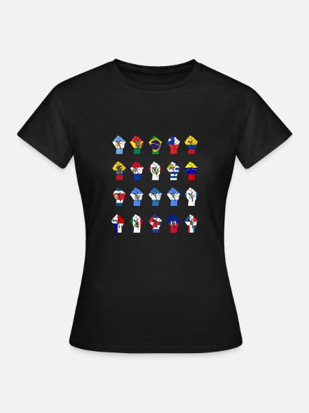 Lateinamerikanischer Widerstand - Frauen T-Shirt - Schwarz