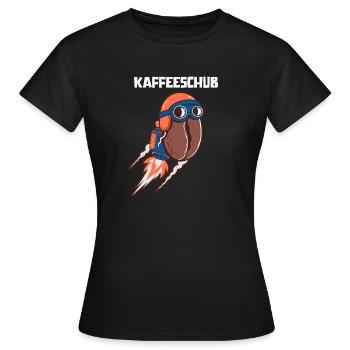 Kaffeeschub Rocket Coffee Bean Funny - Women's T-Shirt - black - Front - AI Model Female 172 dark (172cm)