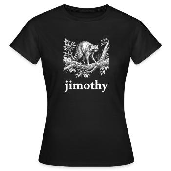 Jimothy – Baumporträt - Frauen T-Shirt - Schwarz - Vorne - AI Model Female 172 dark (172cm)