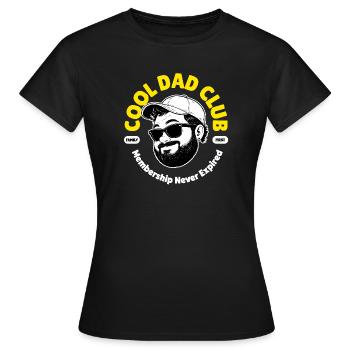 Cool Dad Club Dad Gift Father's Day Family - Women's T-Shirt - black - Front - AI Model Female 172 dark (172cm)