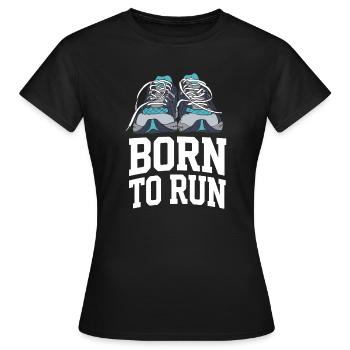 Trailrunning – Geboren zum Laufen - Frauen T-Shirt - Schwarz - Vorne - AI Model Female 172 dark (172cm)