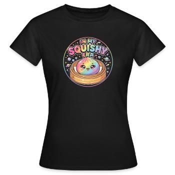 Dumpling in meiner Squishy-Aera Lustig - Frauen T-Shirt - Schwarz - Vorne - AI Model Female 172 dark (172cm)