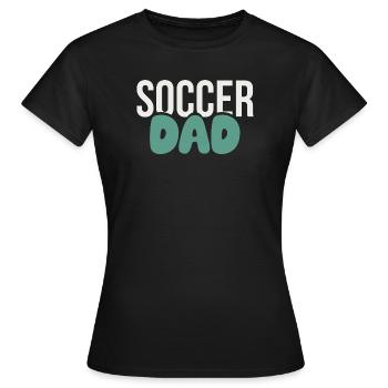 Soccer Dad Bold Style  - Women's T-Shirt - black - Front - AI Model Female 172 dark (172cm)